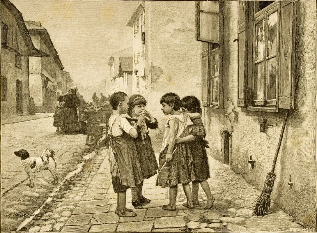 On The Street 2 by Antoni Kozakiewicz - Canvas Print