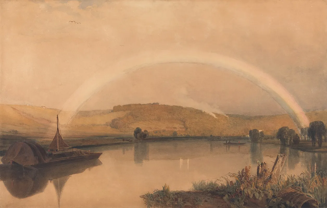 On The Thames 5 by Peter DeWint - Canvas Print