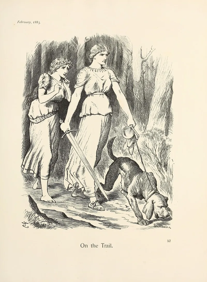On The Trail 3 by Sir John Tenniel - Canvas Print