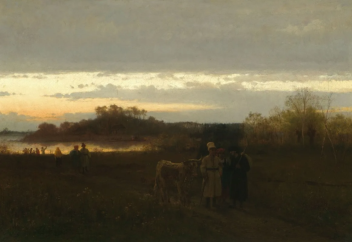 On The Way To The Fair by Franciszek Streitt - Canvas Print