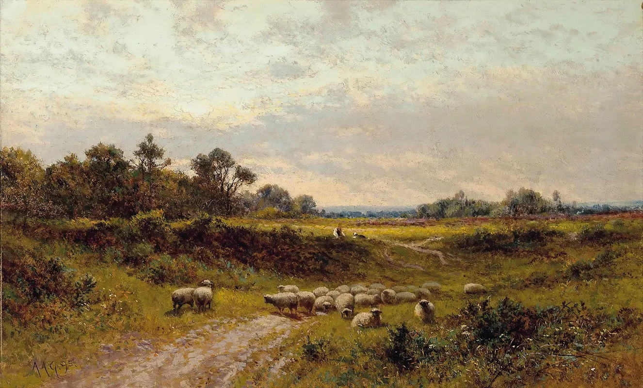 On Wilmington Common Kent by Alfred Augustus Glendening - Canvas Print