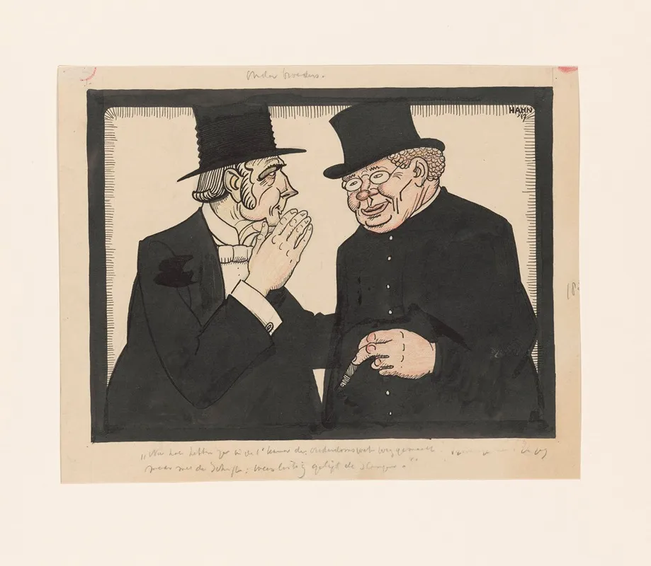 Onder Broeders by Albert Hahn - Canvas Print