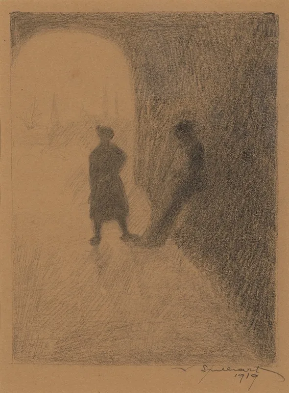 Onder De Brug by Léon Spilliaert - Canvas Print