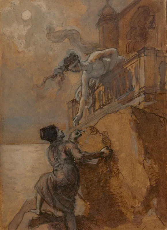 One From Illustrations To Shakespeare 21 by Robert Smirke - Canvas Print