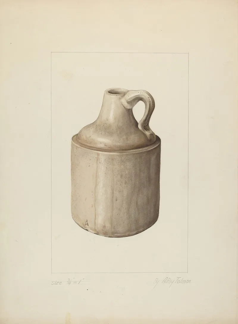 One Gallon Jug by A.R. Tolman - Canvas Print