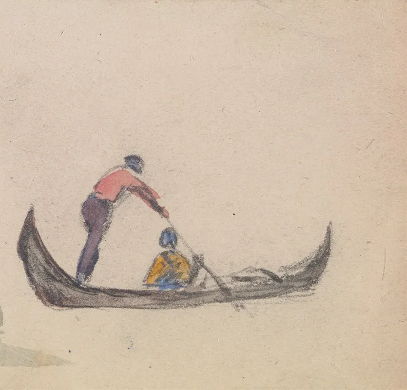 One Of A Group Of Three Studies Of Gondolas 2