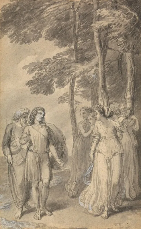One Of Six Illustrations To Fenelons The Adventures Of Telemachus Son Of Ulysses 6