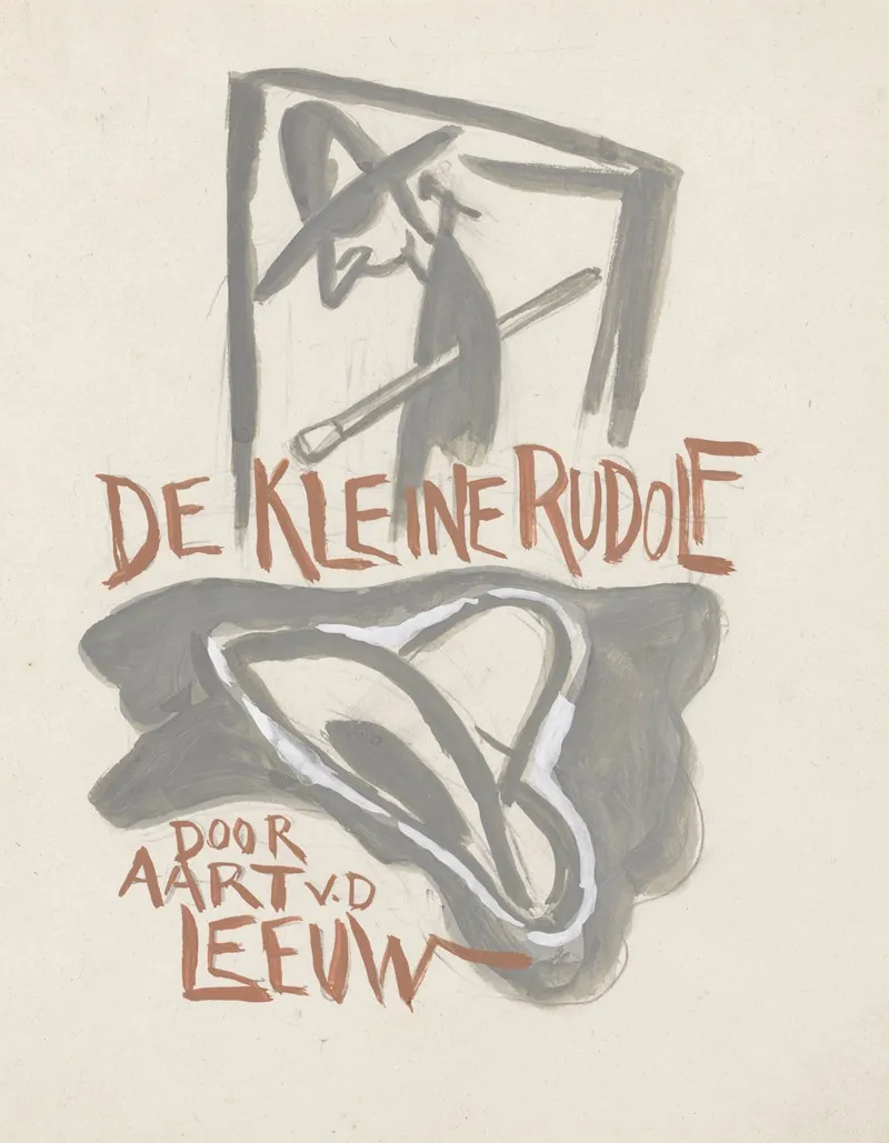 Ontwerp Voor Boekband Van De Kleine Rudolf Door Aart Van Der Leeuw 3 by Leo Gestel - Canvas Print