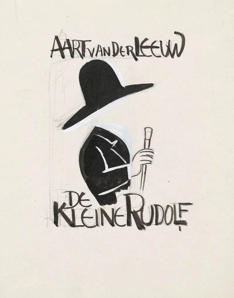 Ontwerp Voor Boekband Van De Kleine Rudolf Door Aart Van Der Leeuw 4 by Leo Gestel - Canvas Print
