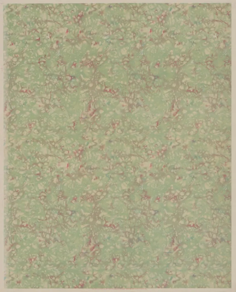 Opaline No 2282 Red Green by Charles Williams &amp; Co. - Canvas Print