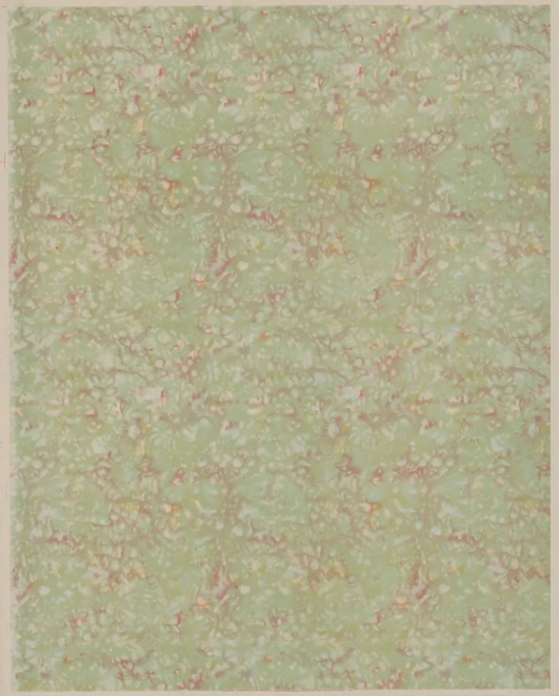 Opaline No 2284 Green Red Yellow by Charles Williams &amp; Co. - Canvas Print