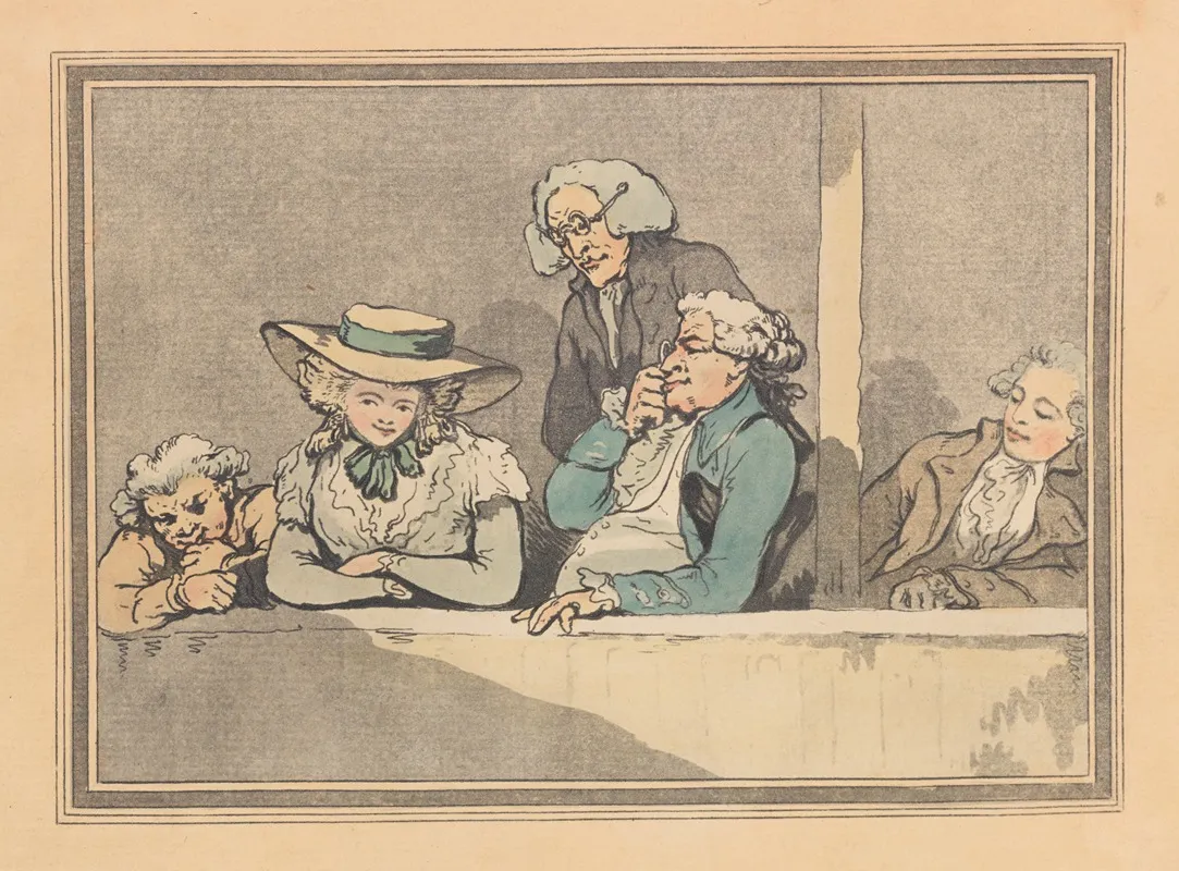 Opera Box With One Woman Four Men