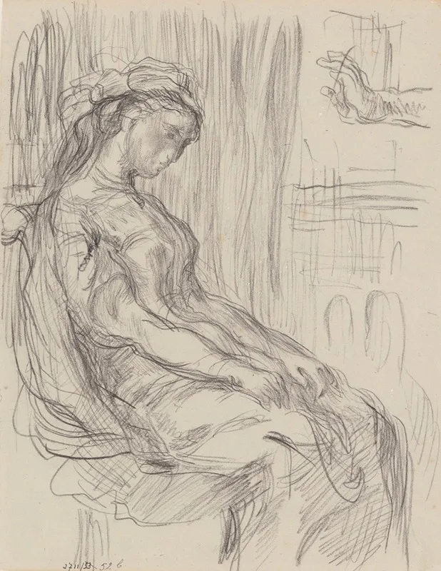 Ophelia 10 by James Ensor - Canvas Print