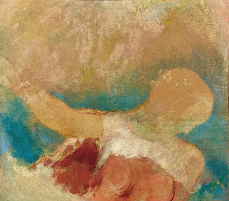 Ophelie 5 by Odilon Redon - Canvas Print