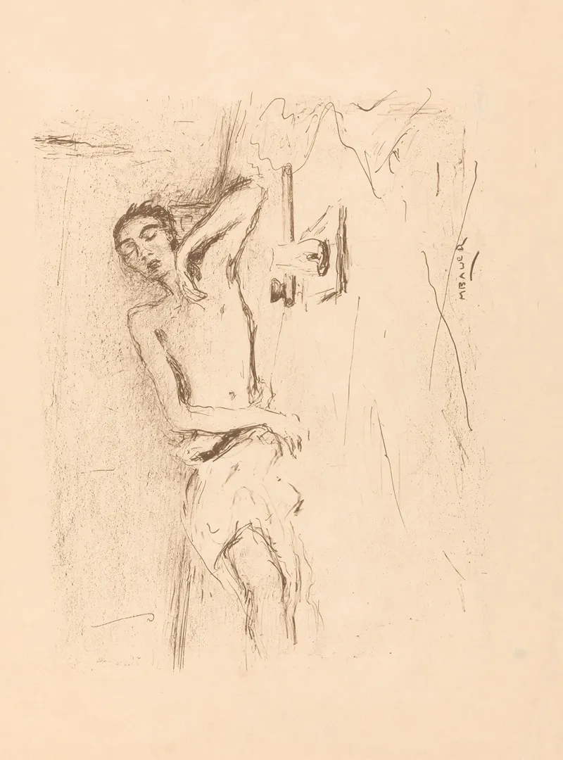 Opiumschuiver by Marius Bauer - Canvas Print