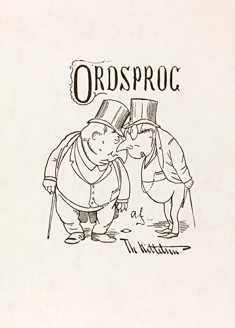 Ordsprog by Theodor Kittelsen - Canvas Print