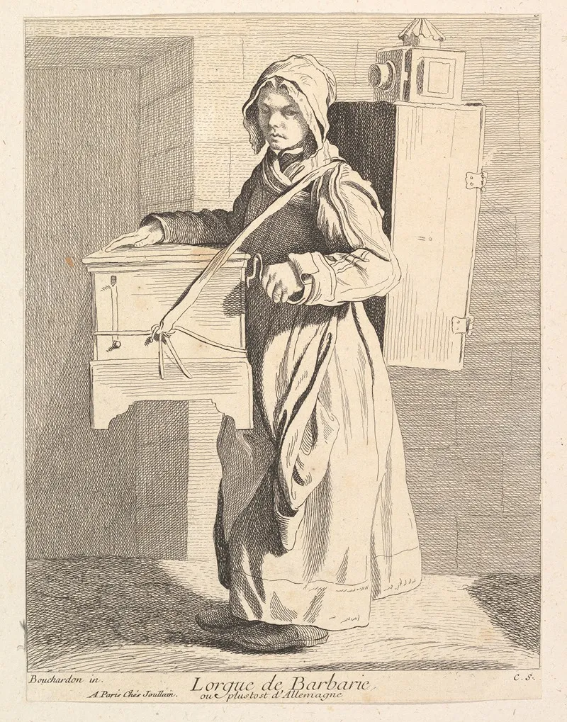 Organ Grinder 2 by Edmé Bouchardon - Canvas Print
