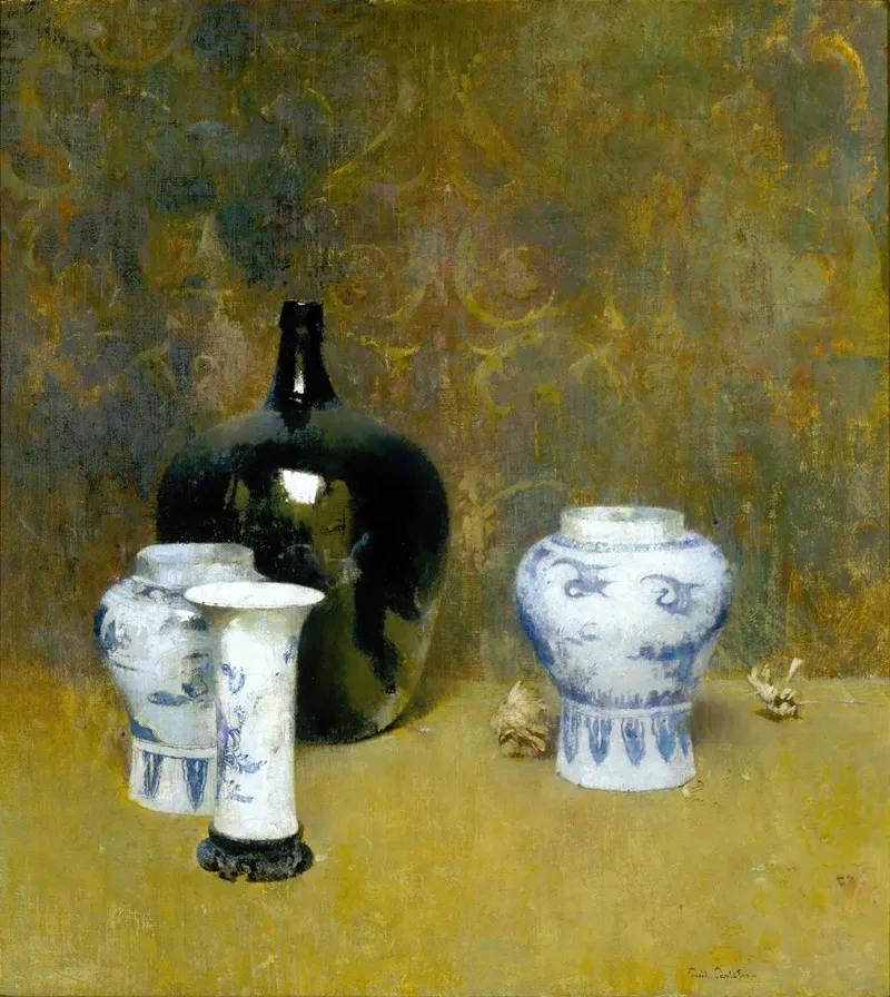 Oriental Jars by Emil Carlsen - Canvas Print