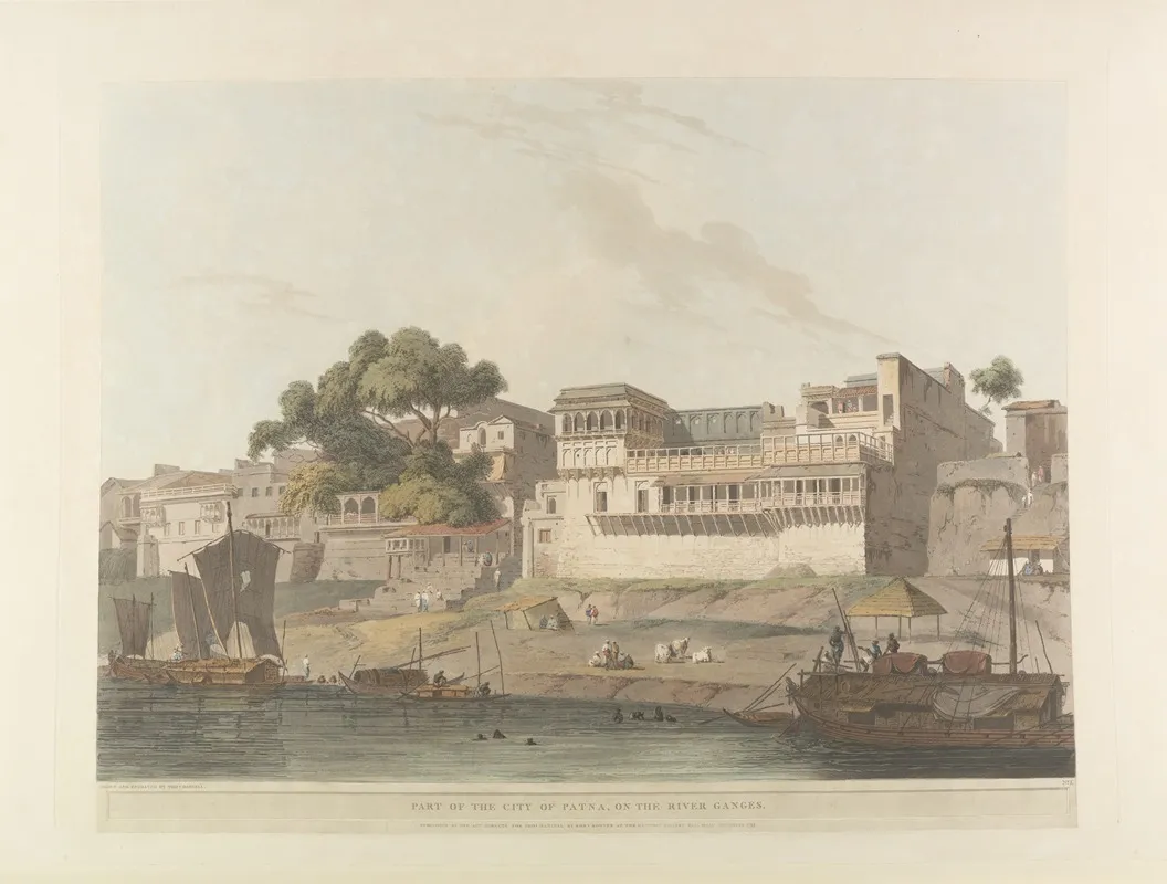 Oriental Scenery Pl 10 by Thomas Daniell - Canvas Print