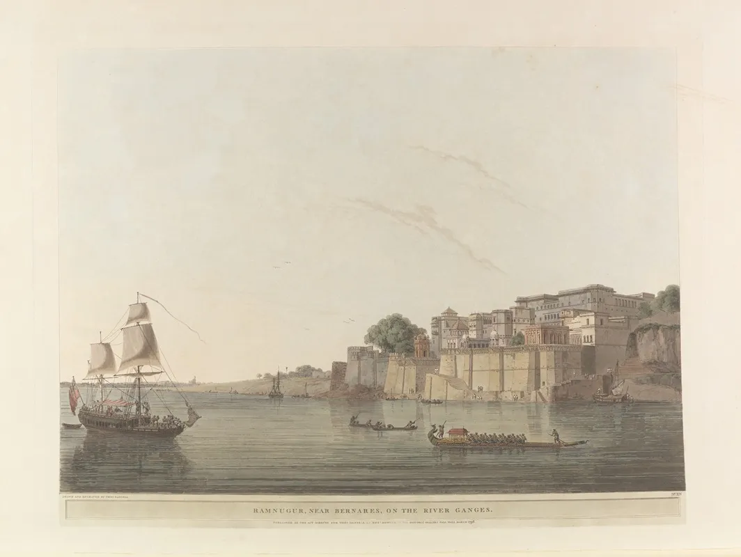 Oriental Scenery Pl 14 by Thomas Daniell - Canvas Print