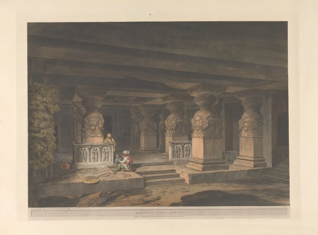 Oriental Scenery Pl 30 by Thomas Daniell - Canvas Print