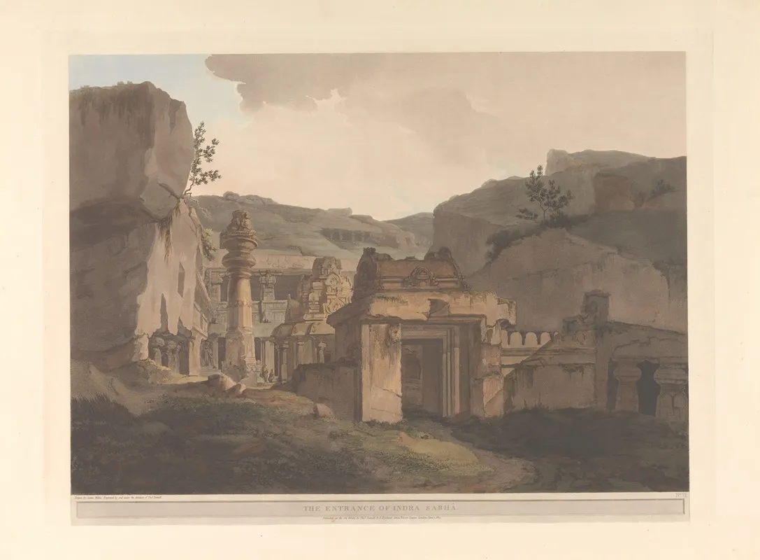 Oriental Scenery Pl 31 by Thomas Daniell - Canvas Print