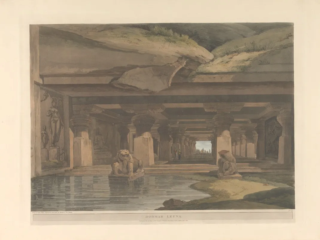 Oriental Scenery Pl 34 by Thomas Daniell - Canvas Print