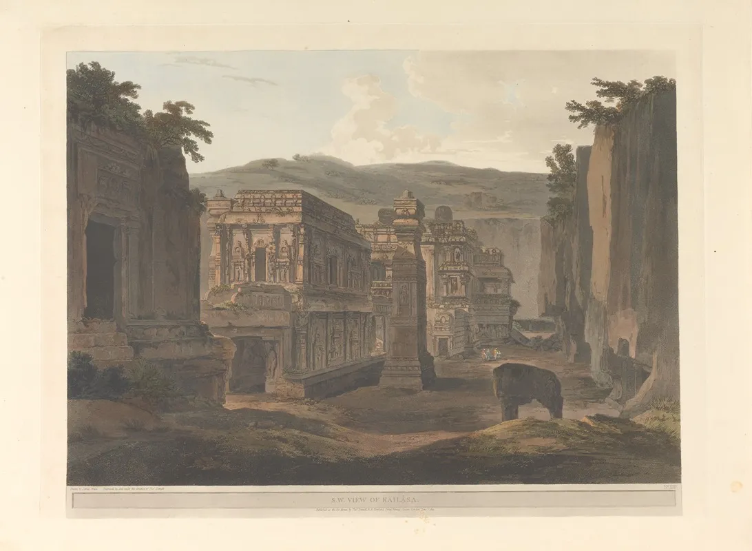 Oriental Scenery Pl 38 by Thomas Daniell - Canvas Print