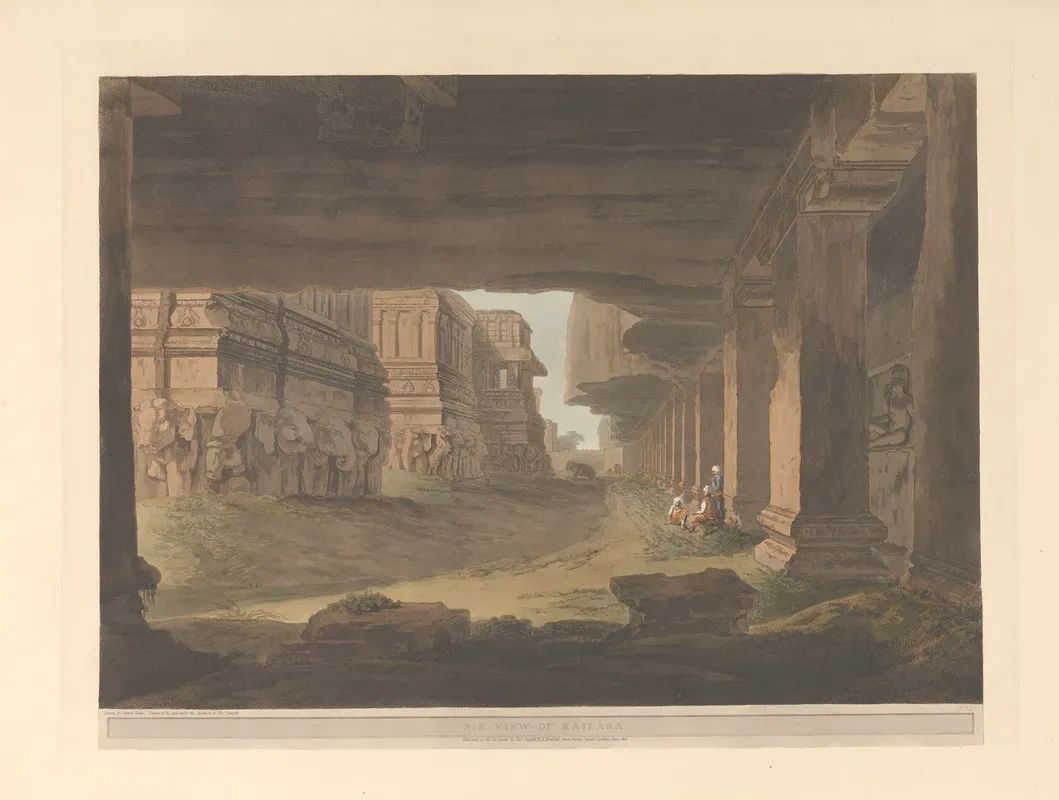 Oriental Scenery Pl 39 by Thomas Daniell - Canvas Print