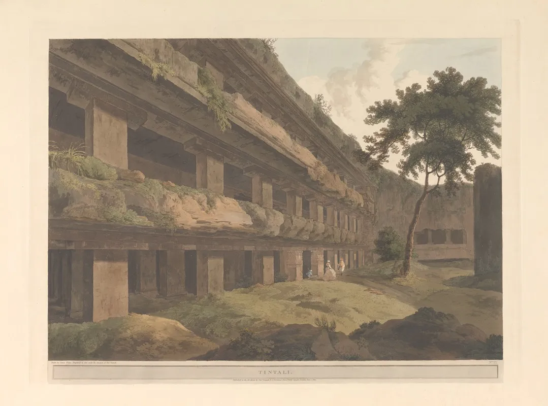 Oriental Scenery Pl 44 by Thomas Daniell - Canvas Print