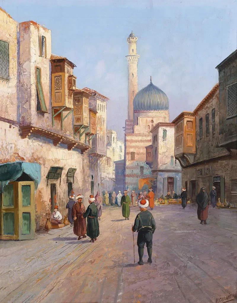 Orientalische Strasenszene 2 by Karl Kaufmann - Canvas Print