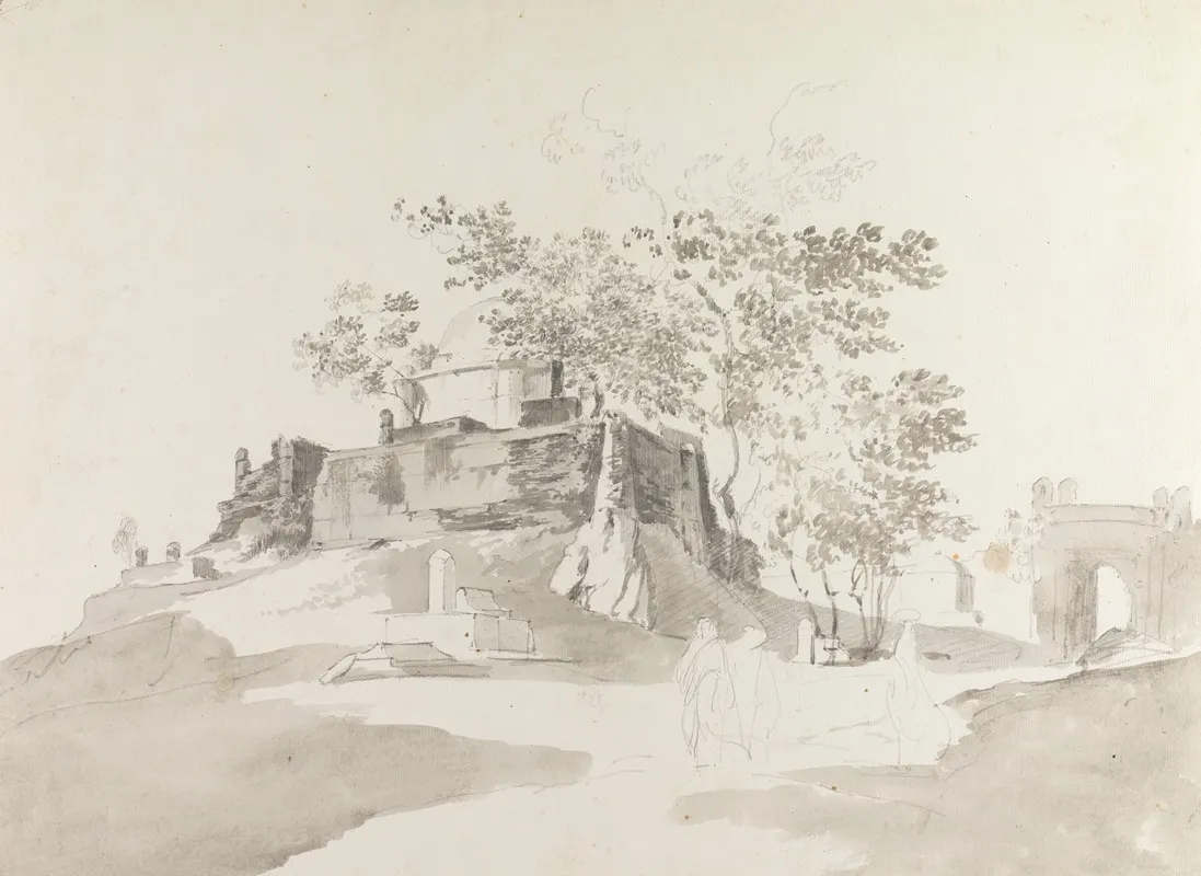 Original Drawings For Choix De Vues De Linde And Others Pl 32 by William Hodges - Canvas Print
