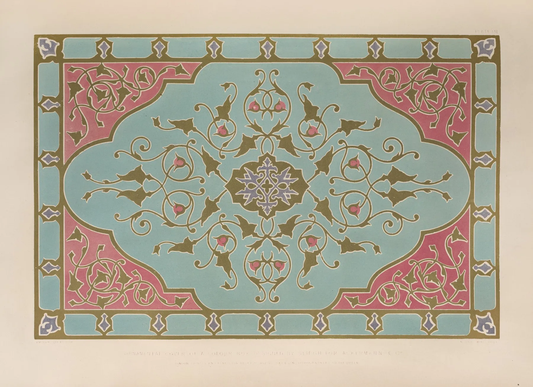 Ornamental Cover Of A Colour Box