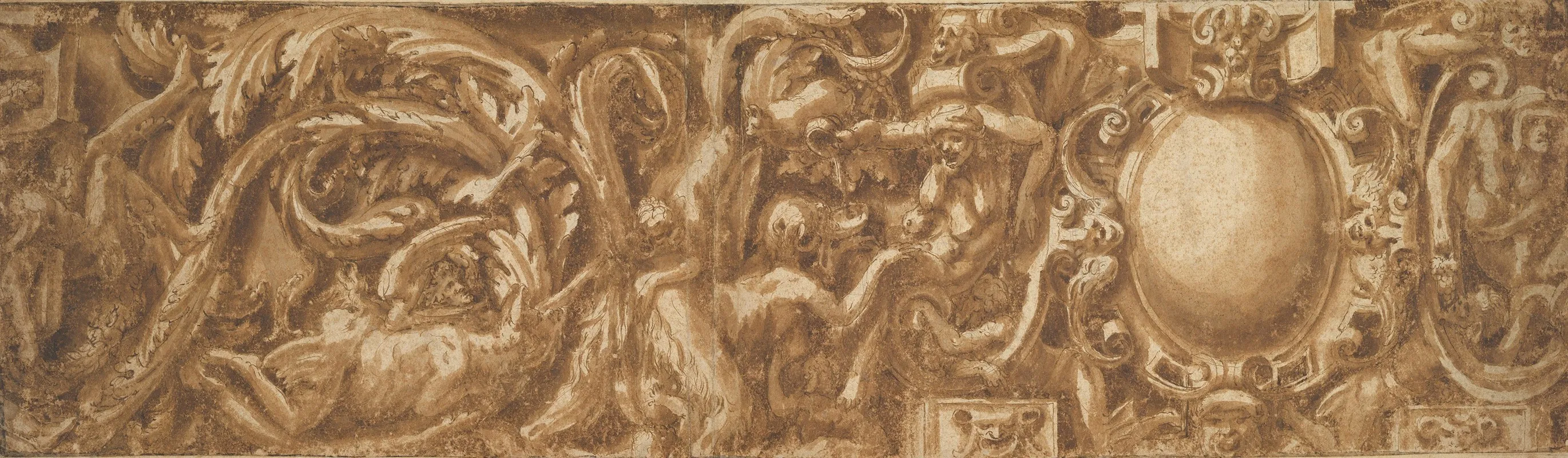 Ornamental Frieze by Lelio Orsi - Canvas Print