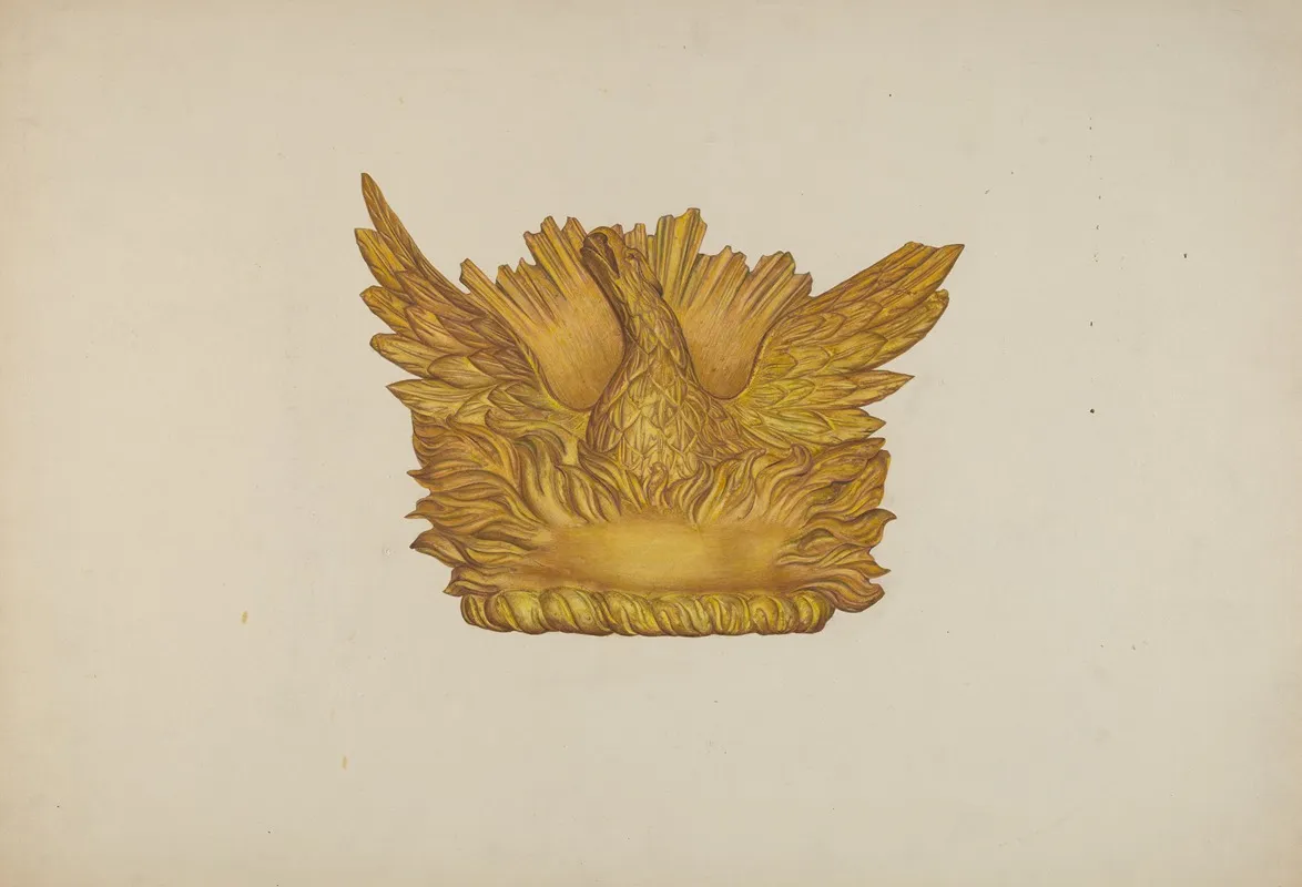 Ornamental Wood Carving Eagle