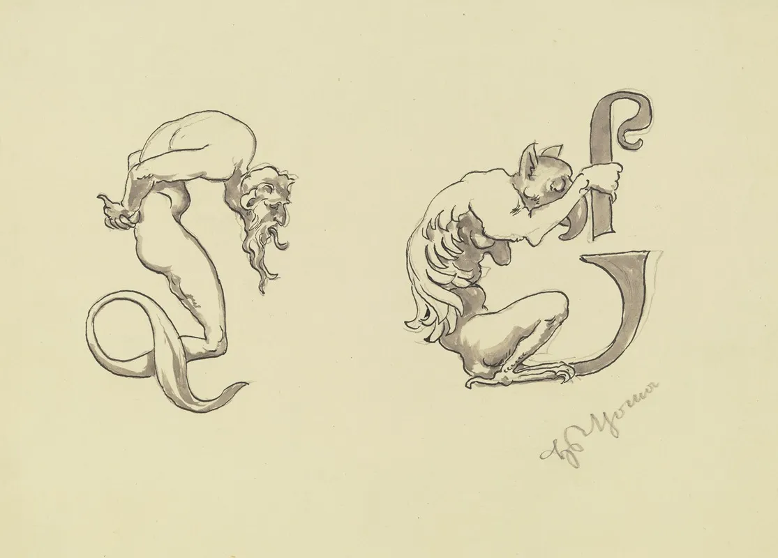 Ornamentale Buchstaben Ld