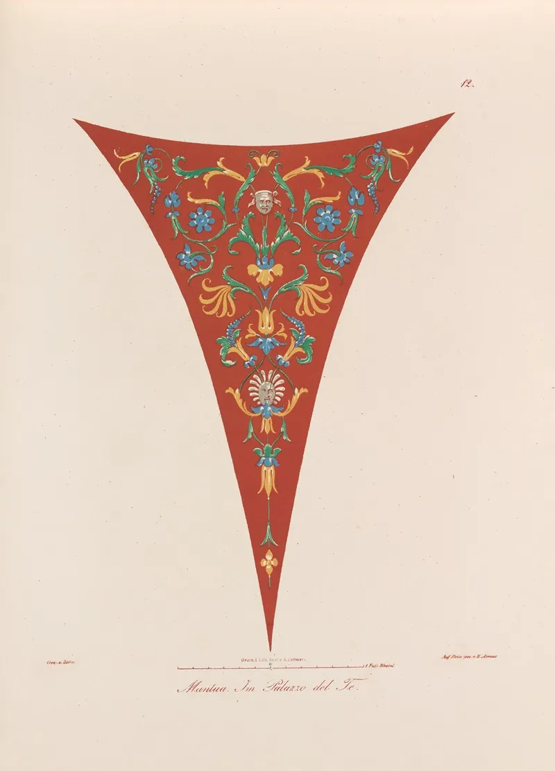Ornamente Aller Klassischen Kunst Epochen Nach Den Originalien In Ihren Eigenthu%cc%88mlichen Farben Pl 012 by Wilhelm Zahn - Canvas Print