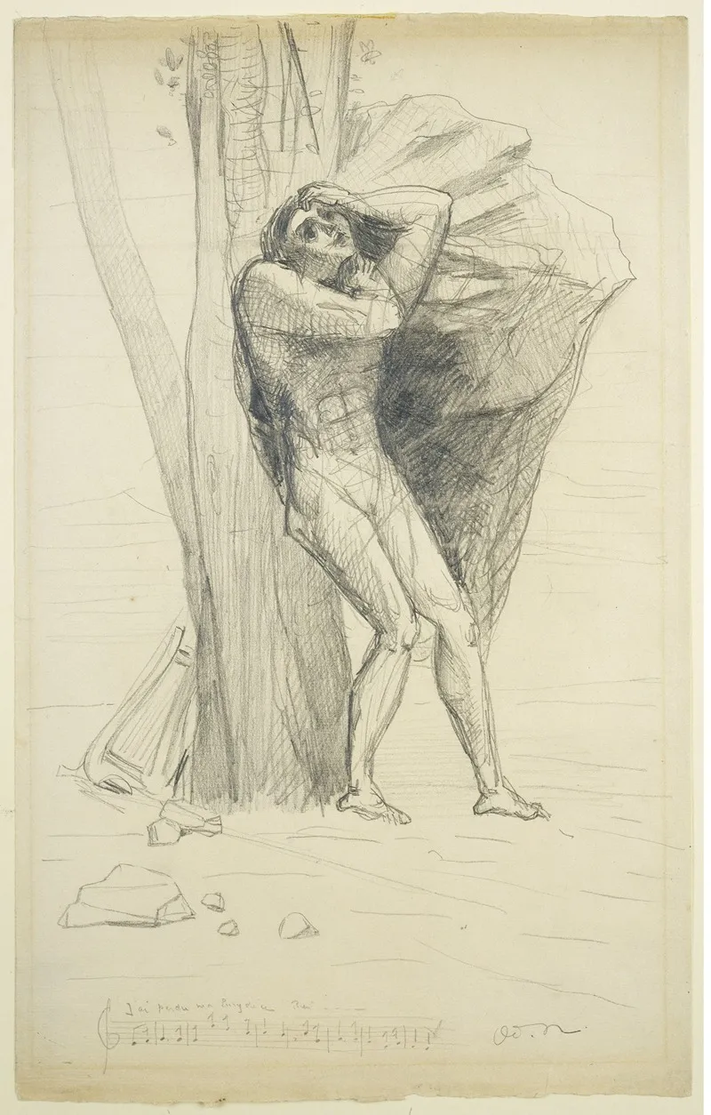 Orpheus In Despair by Odilon Redon - Canvas Print