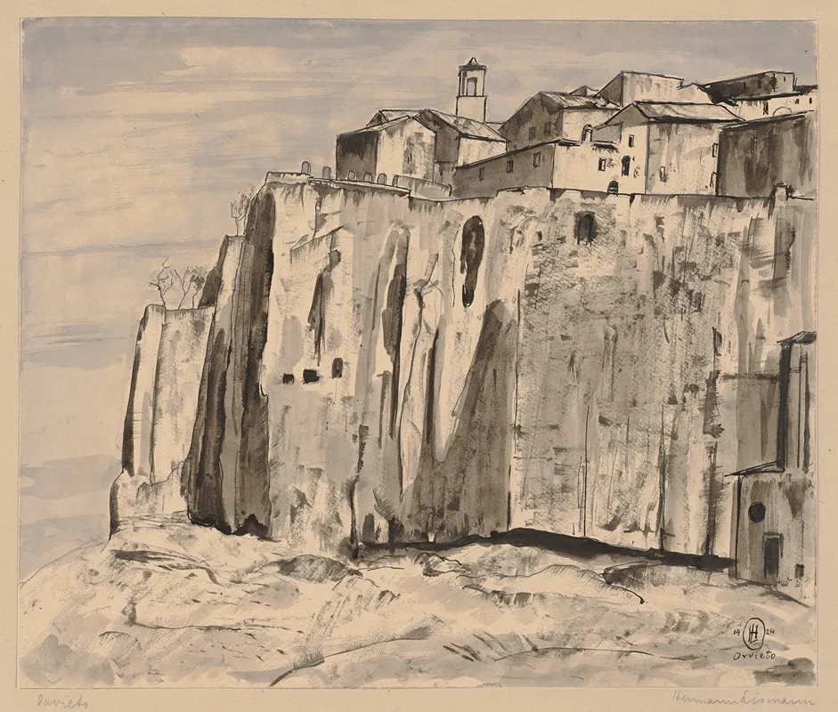 Orvieto 2 by Hermann Lismann - Canvas Print
