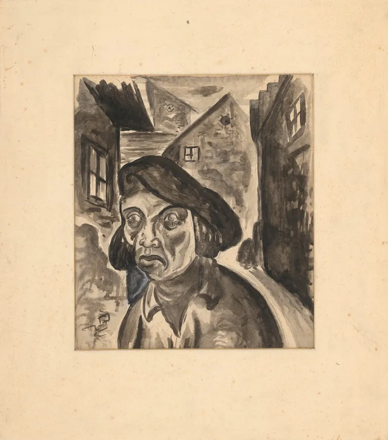 Osamela Postava V Mestskom Prostredi