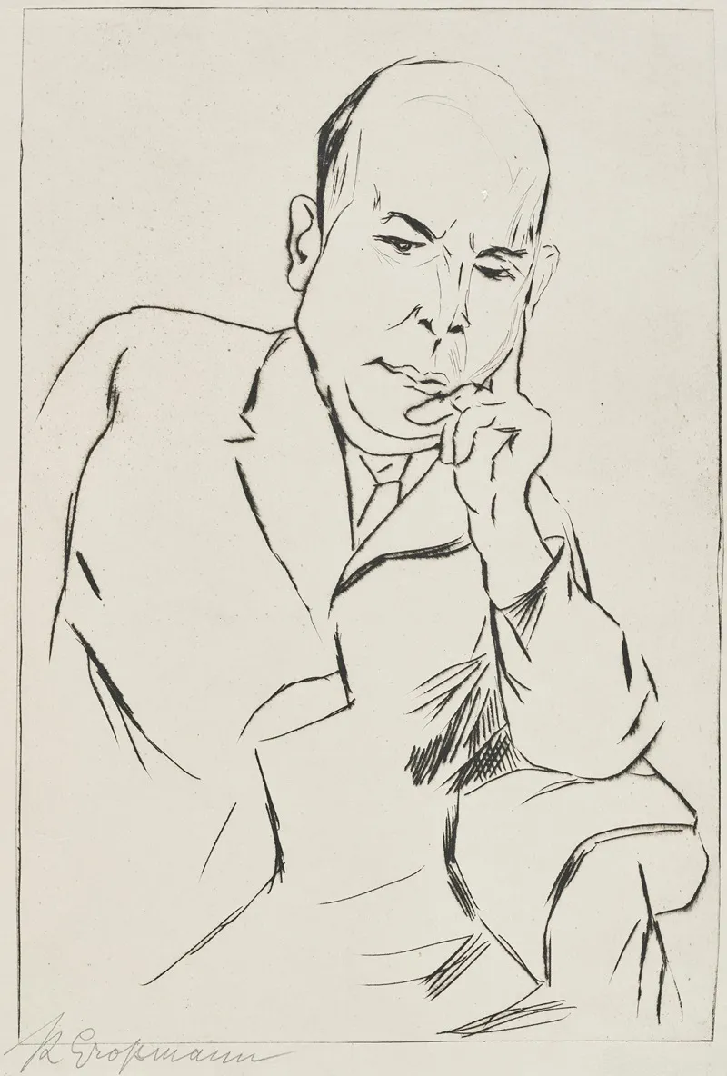 Oswald Spengler by Rudolf Grossmann - Canvas Print