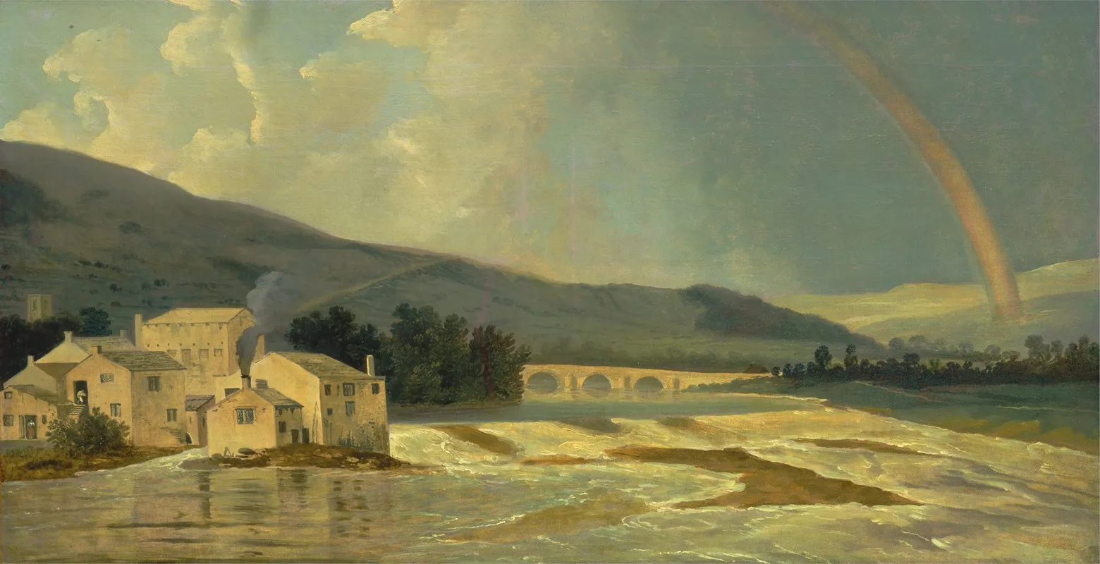 Otley Bridge On The River Wharfe by William Hodges - Canvas Print