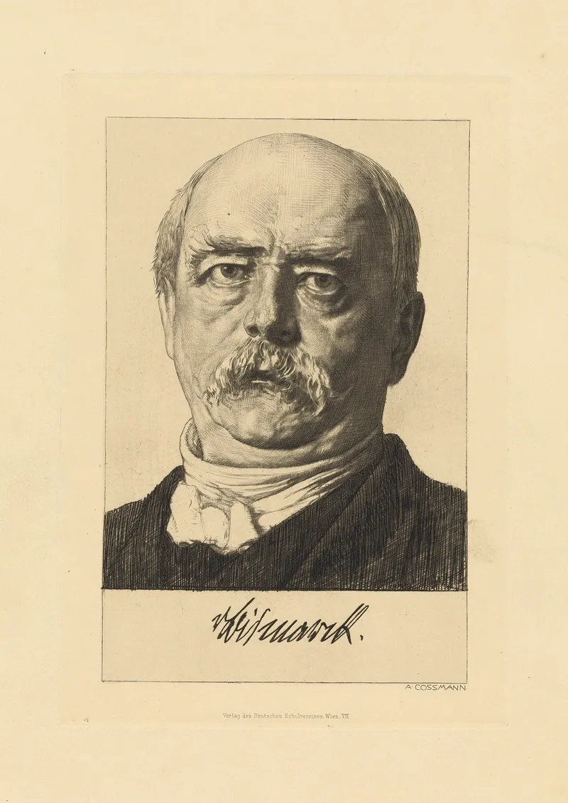 Otto Von Bismarck 1815 1898 Politiker Staatsmann by Alfred Cossmann - Canvas Print