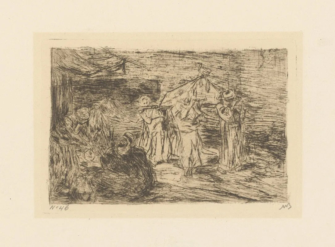 Ottomaanse Begrafenis by Marius Bauer - Canvas Print