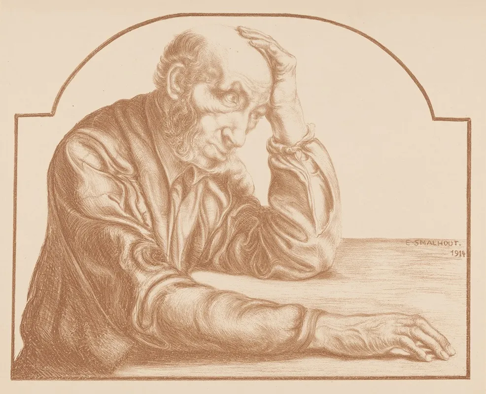 Oude Man Aan Tafel