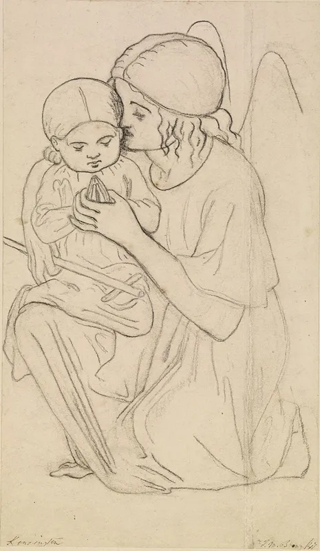 Our Ladye Of Good Children Angel Holding A Child