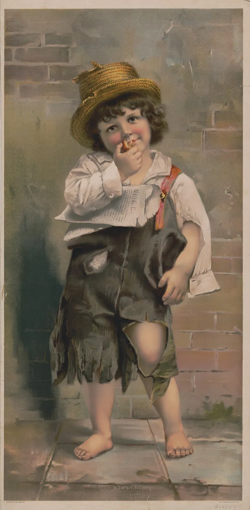 Our Newsboy by Knapp &amp; Co. - Canvas Print