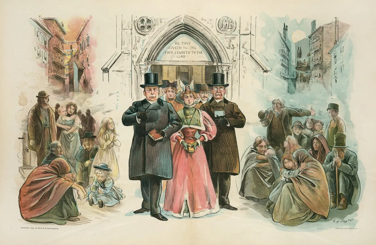 Our Religious Landlords And Their Rookery Tenants by Charles Jay Taylor - Canvas Print