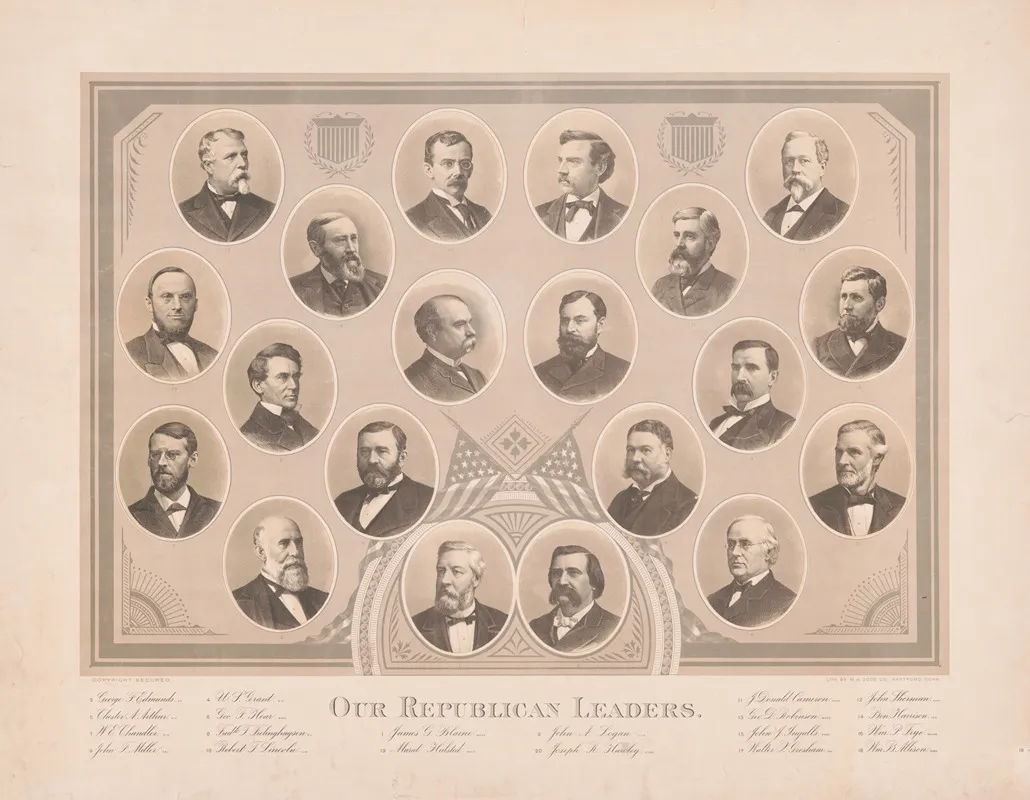 Our Republican Leaders by W. H. Dodd Co. - Canvas Print
