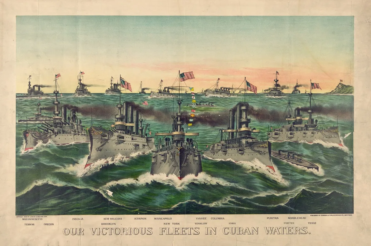 Our Victorious Fleets In Cuban Waters